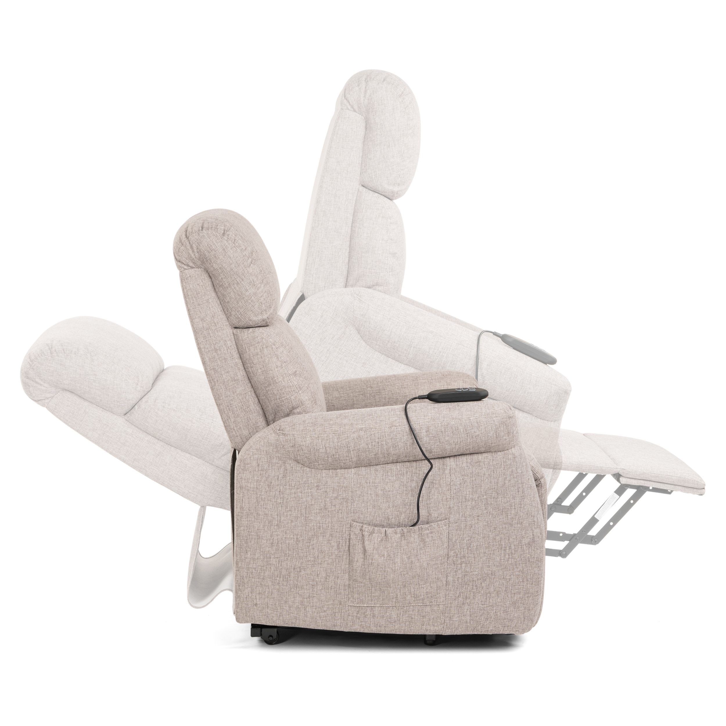 relax pionizujacy fotel geriatryczny piaskowy 66893